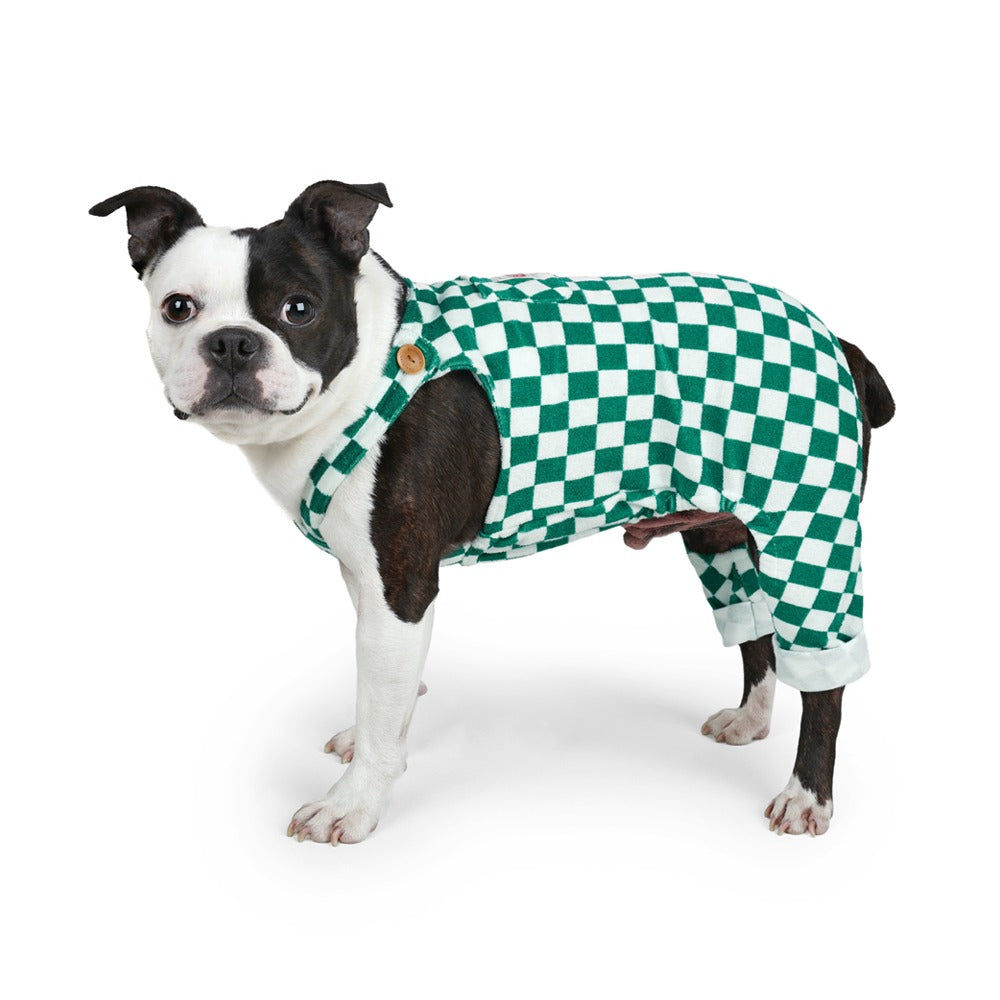 Charlie's Backyard Teddy Overalls for Dogs (Green)