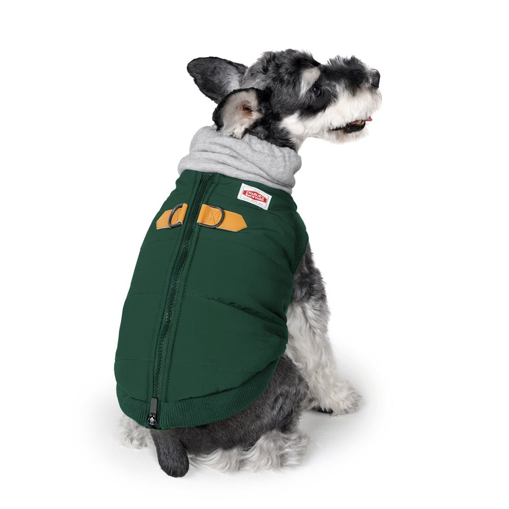 Charlie's Backyard Warm Up Harness Jacket for Dogs (Deep Green)