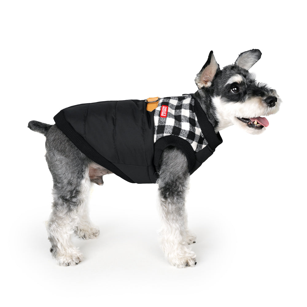 Charlie's Backyard Harness Jacket for Dogs (Black Check)