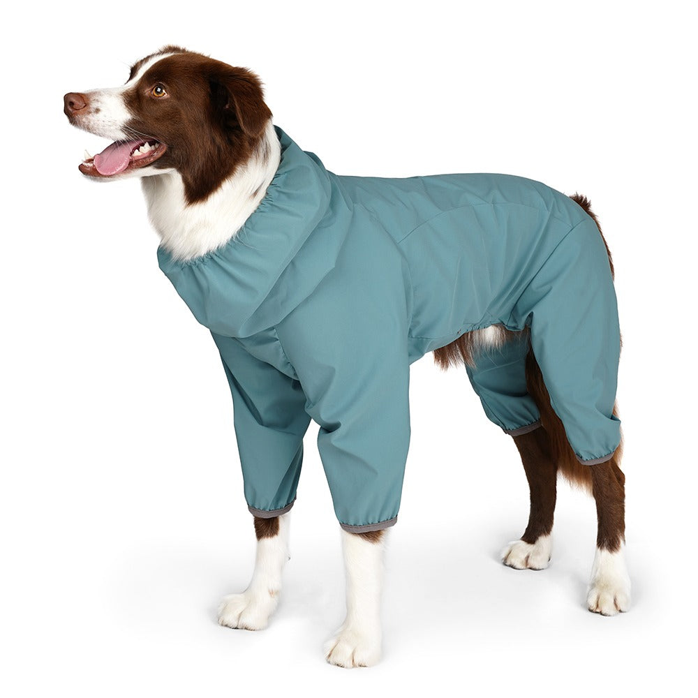 Charlie's Backyard Hike Rainsuit for Dogs (Ash Blue)