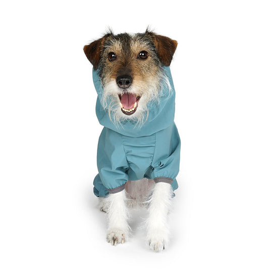 Charlie's Backyard Hike Rainsuit for Dogs (Ash Blue)