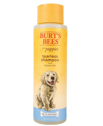 Burt's Bees for Dogs Natural Tearless Puppy Shampoo with Buttermilk | Shampoo for Dogs and Puppies | Puppy Shampoo Gentle on Skin and Fur | Cruelty, Sulfate & Paraben Free - Made in USA, 16 Ounces