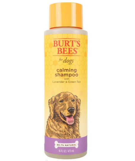 Burt's Bees for Dogs Natural Calming Dog Shampoo with Lavender and Green Tea | Cleansing Lavender Dog Shampoo | Cruelty Free, Sulfate & Paraben Free, pH Balanced for Dogs - Made in USA, 16 oz