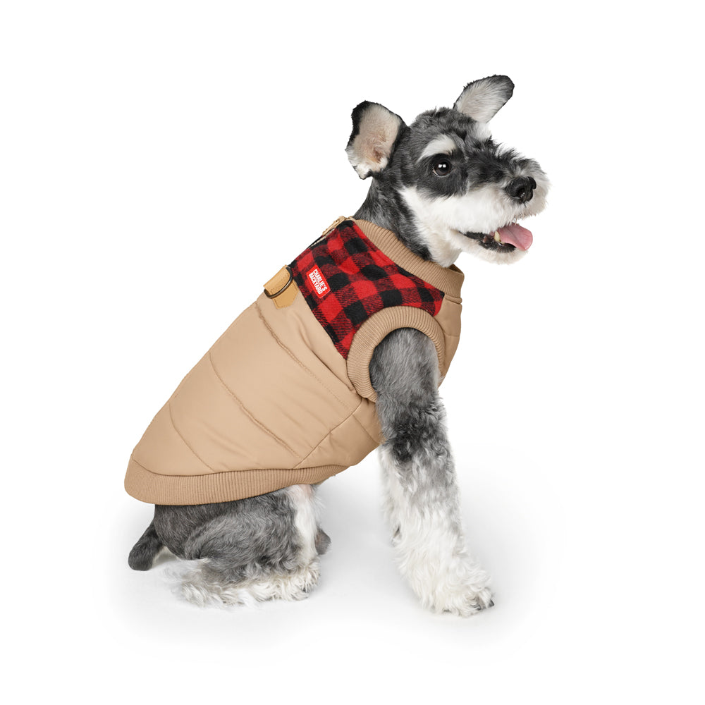 HARNESS JACKET - BEIGE CHECK