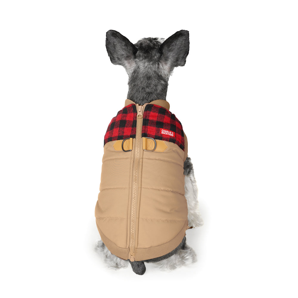 HARNESS JACKET - BEIGE CHECK