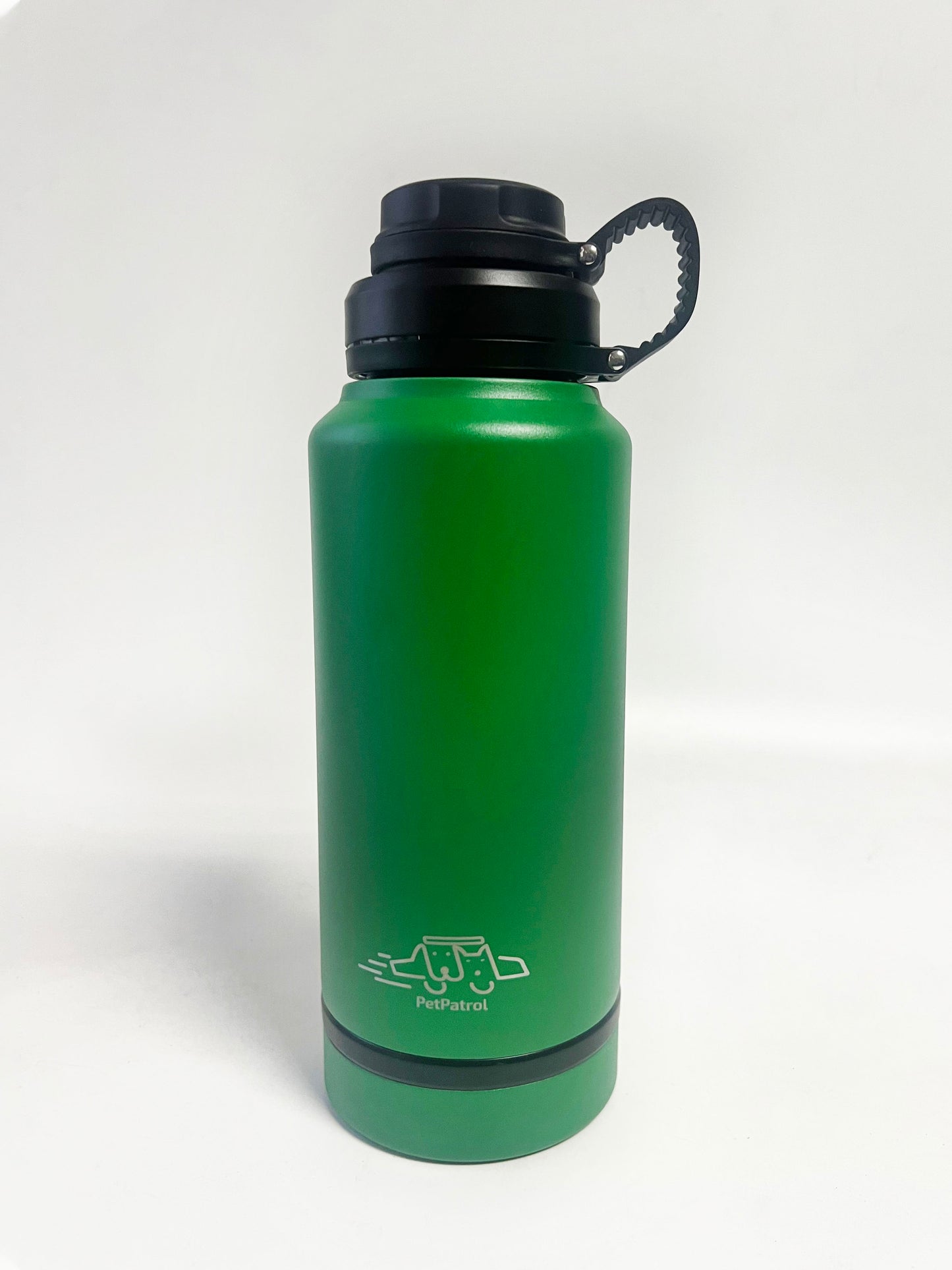 Pet Patrol 750ml Double Wall insulated water bottle with bowl