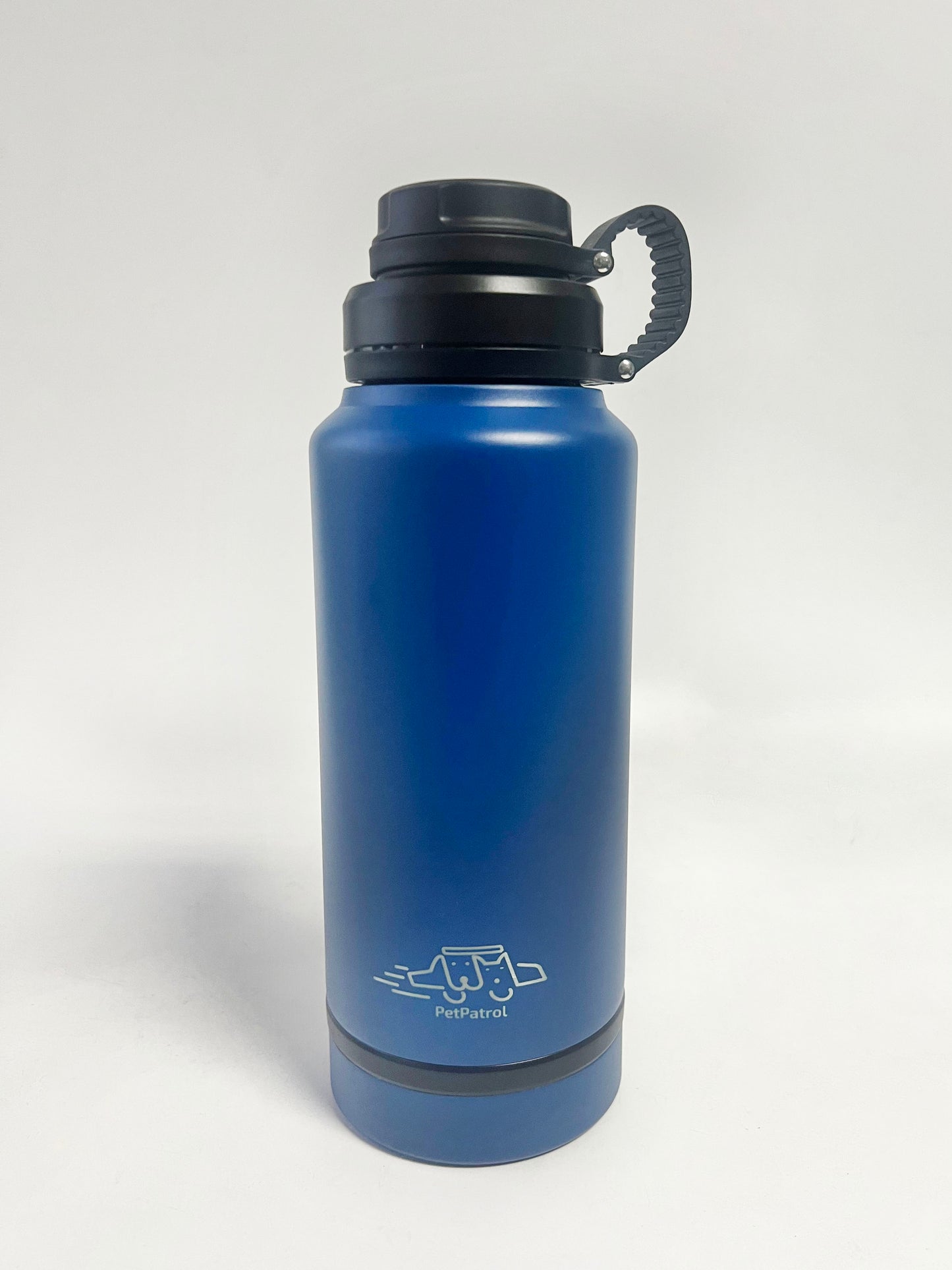 Pet Patrol 750ml Double Wall insulated water bottle with bowl