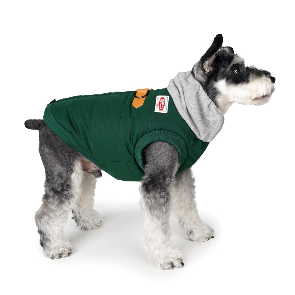 WARM UP HARNESS JACKET - DEEP GREEN